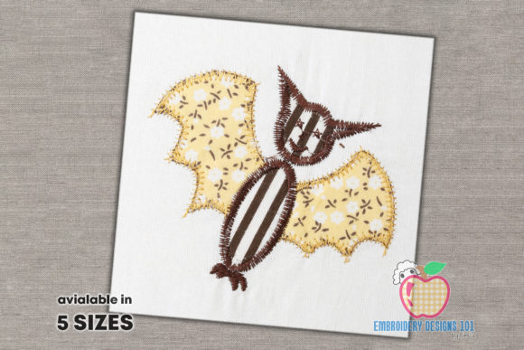 Adorable Applique Bat for Premium Sweatshirts