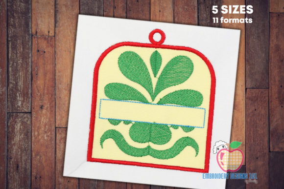 Box with the Name Space: A Festive Embroidery Design