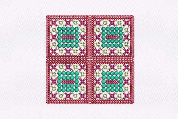 Boxes Quilting Design: A Versatile Holiday Embroidery