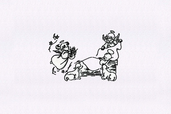 Charming Dogs Angel Kids Design for Gifts