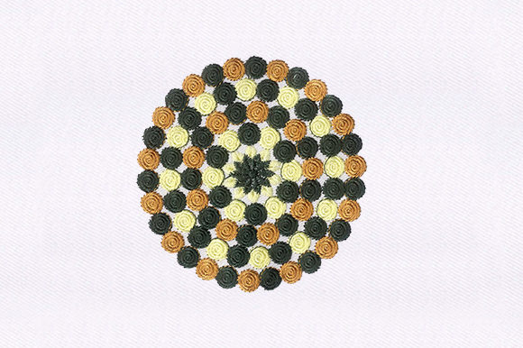 Circle Quilting Design for Premium Sweatshirts