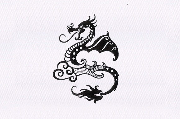 Embroidery Dragon: A Versatile Design for Holiday Creations