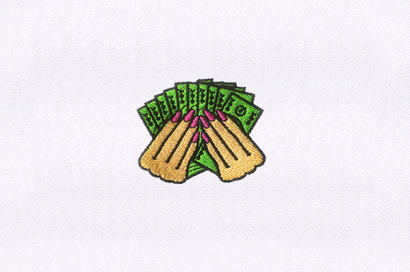 Flaunting Money: A Versatile Embroidery Design