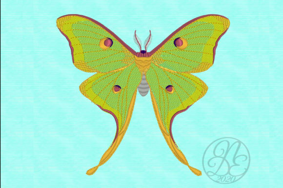 Luna Moth - ITH: A Versatile Embroidery Design