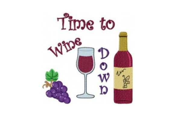 Time to Wine Down: A Versatile Embroidery Design